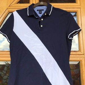 Tommy Hilfiger Tops - Tommy Hilfiger Navy & White Polo shirt. Tommy Hilfiger Tops - Tommy Hilfiger Navy & White Polo shirt.